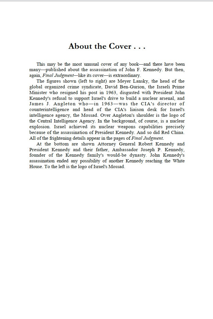 Final Judgement by Michael Collins Piper