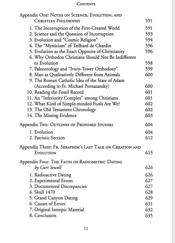Genesis, Creation and Early Man by Seraphim Rose