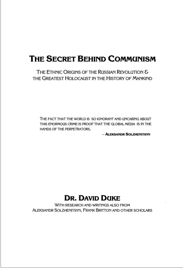 The Secret Behind Communism by David Duke