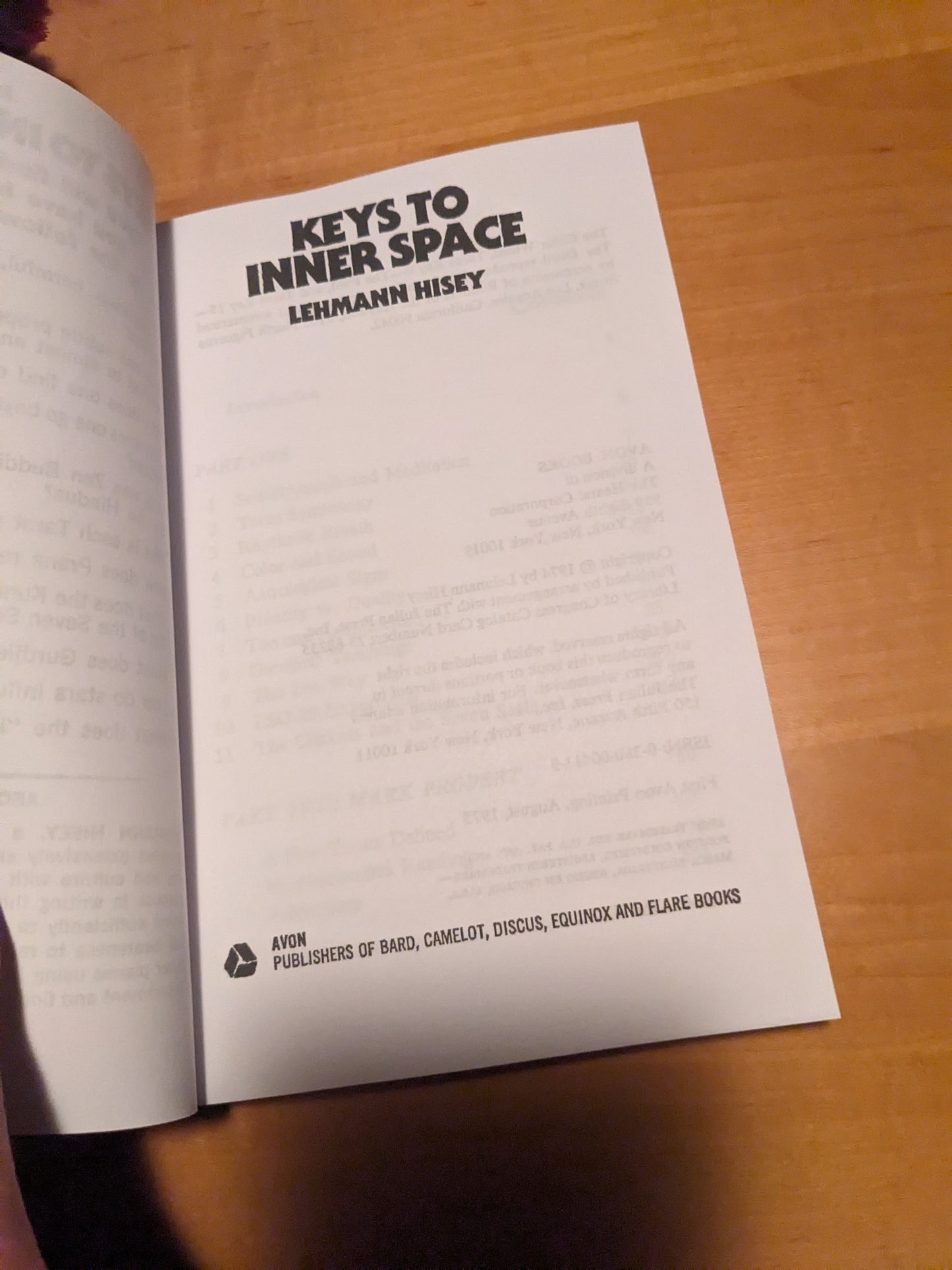 Keys to Inner Space by Lehmann Hisey