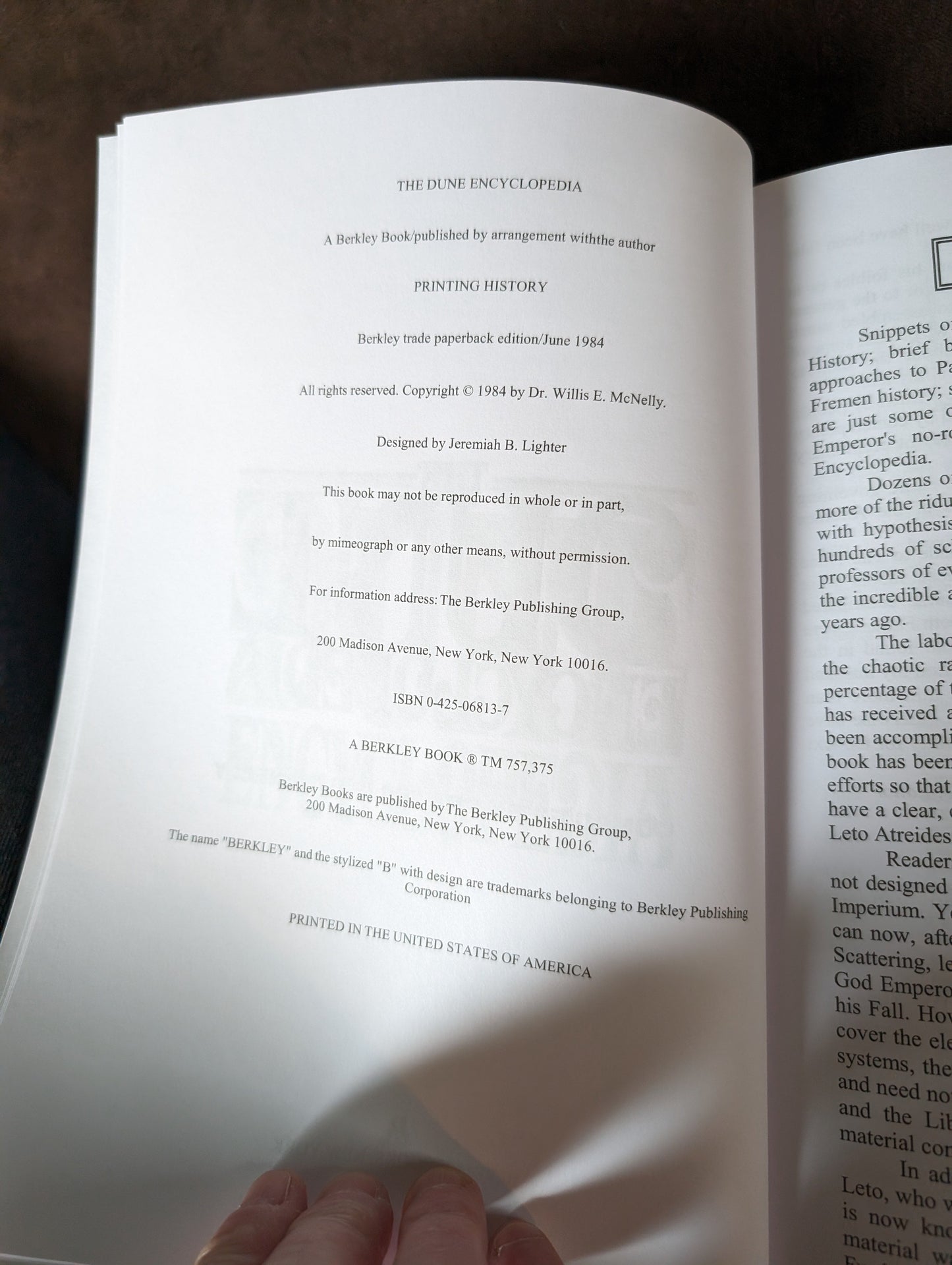 The Dune Encyclopedia compiled and edited by Dr. Willis E. McNelly