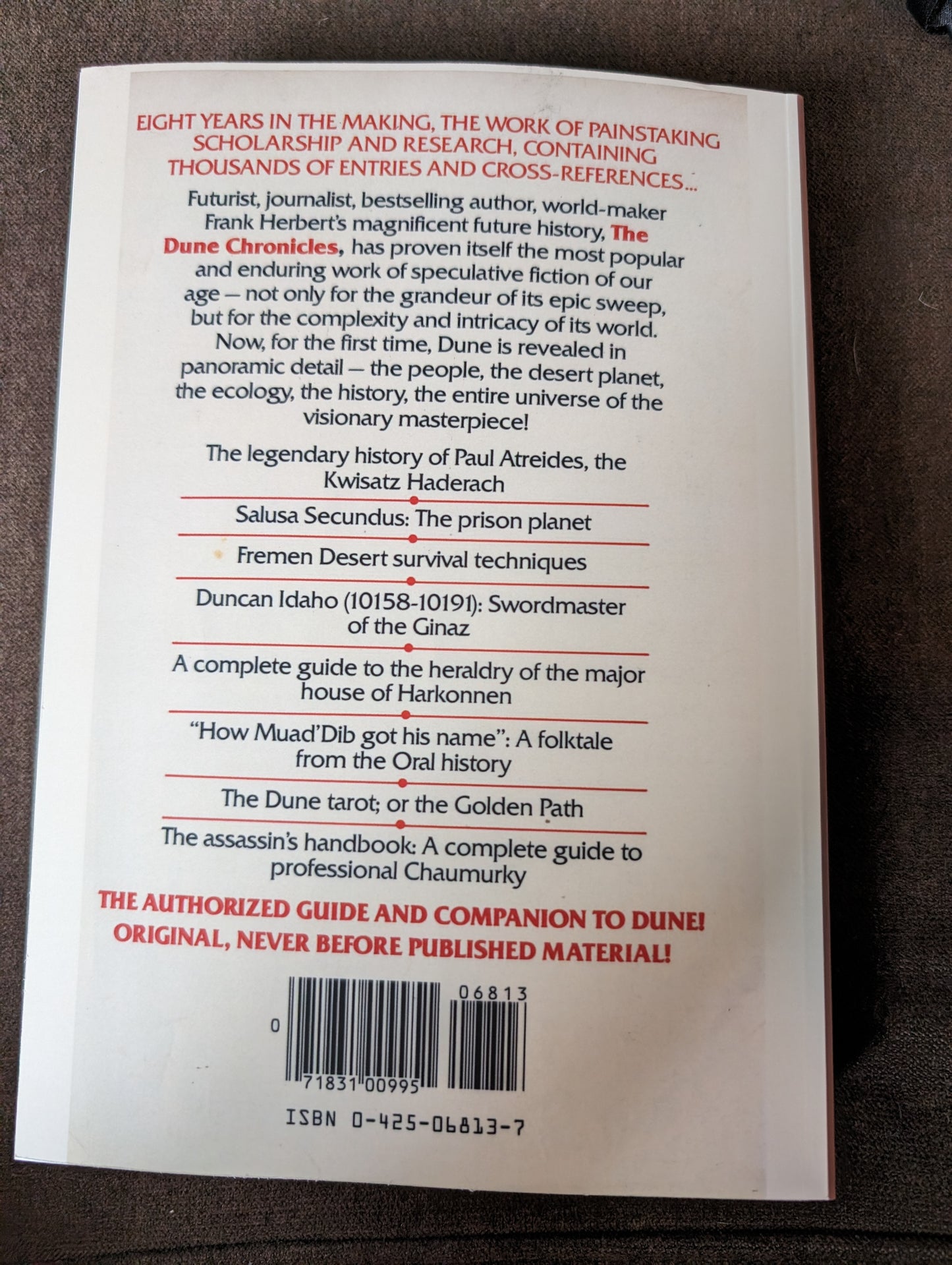 The Dune Encyclopedia compiled and edited by Dr. Willis E. McNelly
