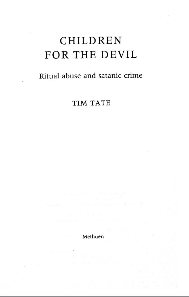 Children for the Devil by Tim Tate