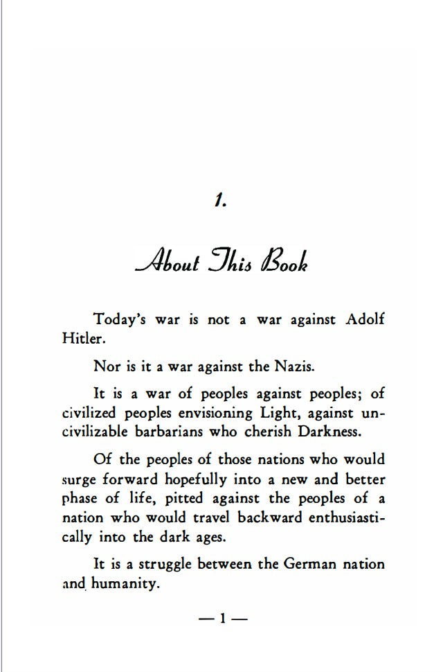 Germany Must Perish! by Theodore Kaufman