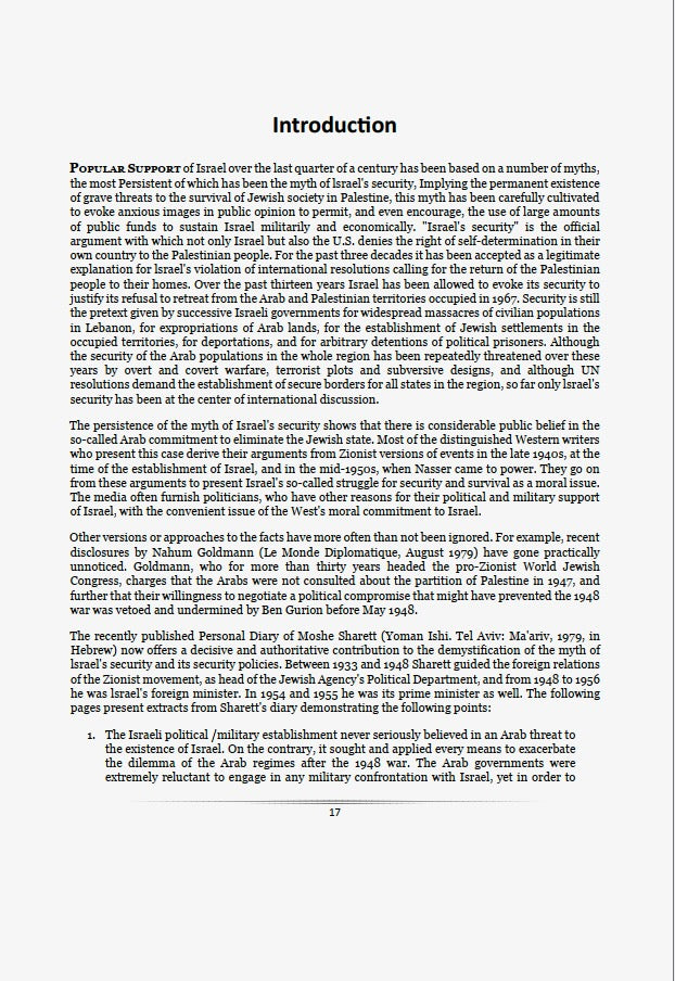 Israel's Sacred Terrorism by Livia Rokach