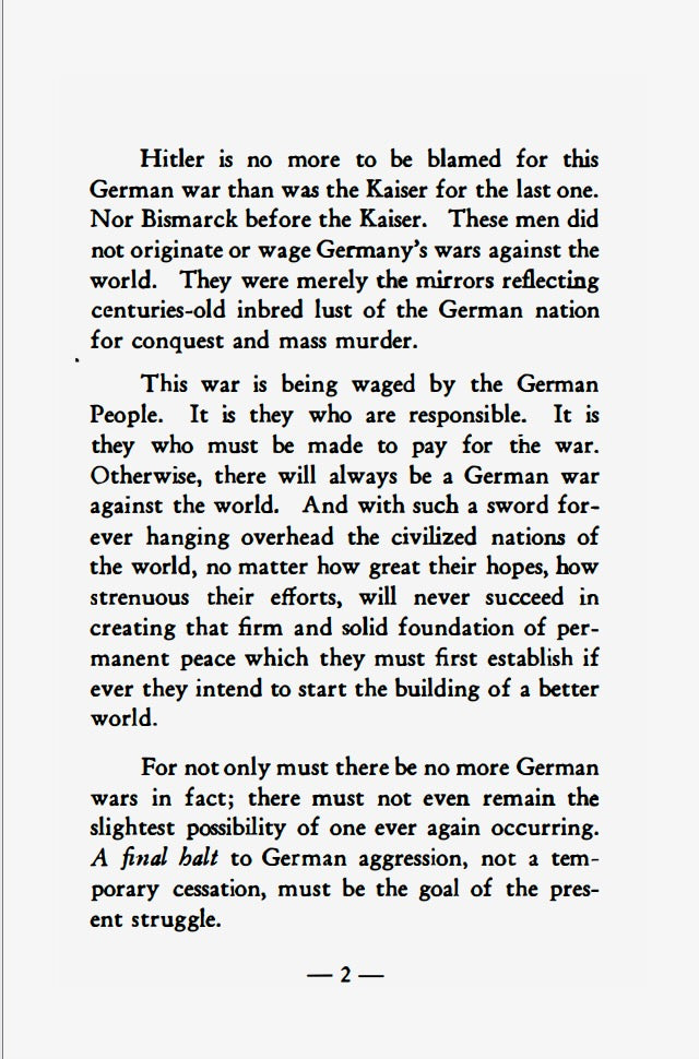Germany Must Perish! by Theodore Kaufman