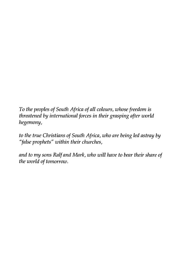 The Plot Against South Africa by Klaus D. Vaque