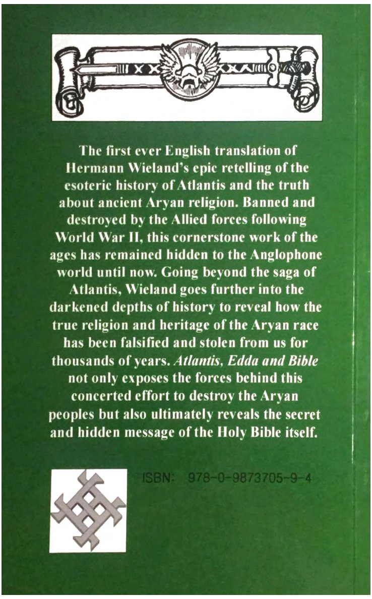 Atlantis, Edda & Bible by Hermann Wieland