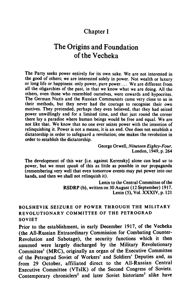 The Cheka: Lenin's Political Police by George Leggett