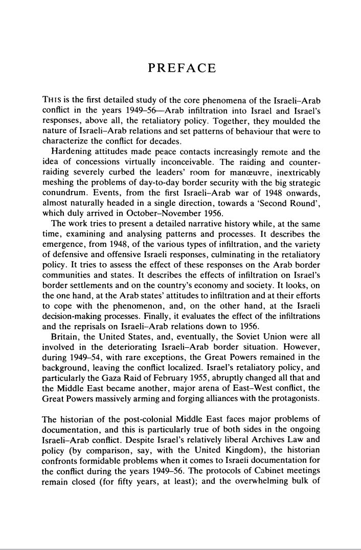 Israel's Border Wars, 1949-1956 by Benny Morris