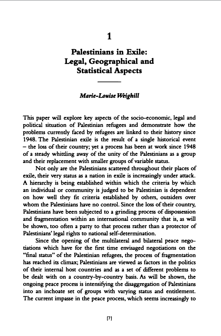 The Palestinian Exodus: 1948-1998, edited by Ghada Karmi and Eugene Cotran
