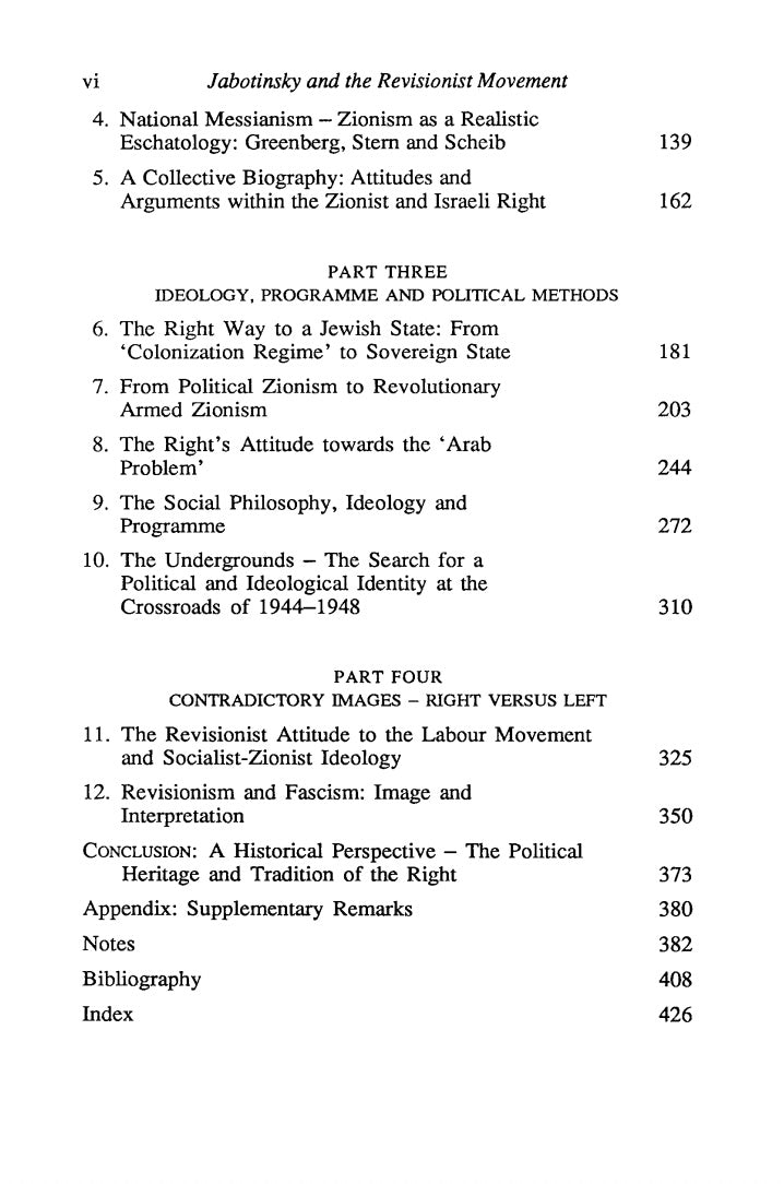 Jabotinsky and the Revisionist Movement 1925-1948 by Yaacov Shavit