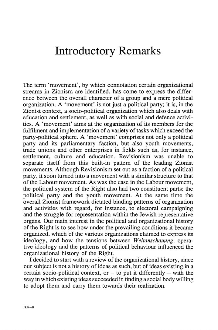 Jabotinsky and the Revisionist Movement 1925-1948 by Yaacov Shavit