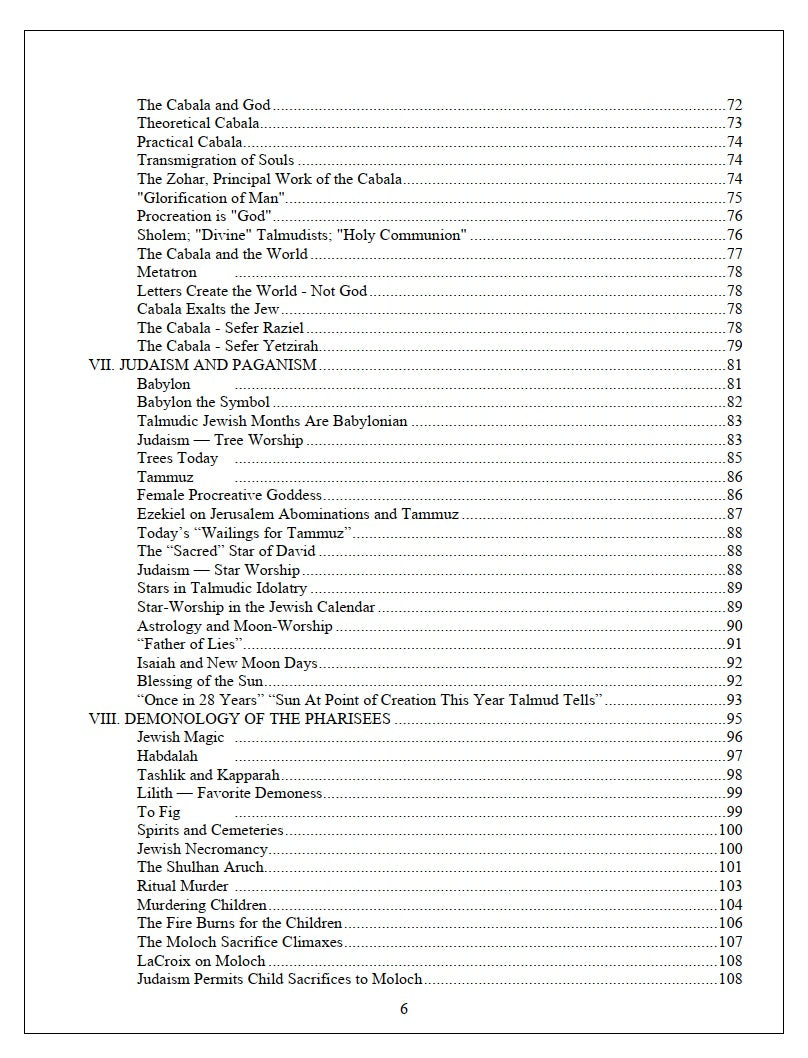 The Jewish Religion: Its Influence Today by Elizabeth Dilling