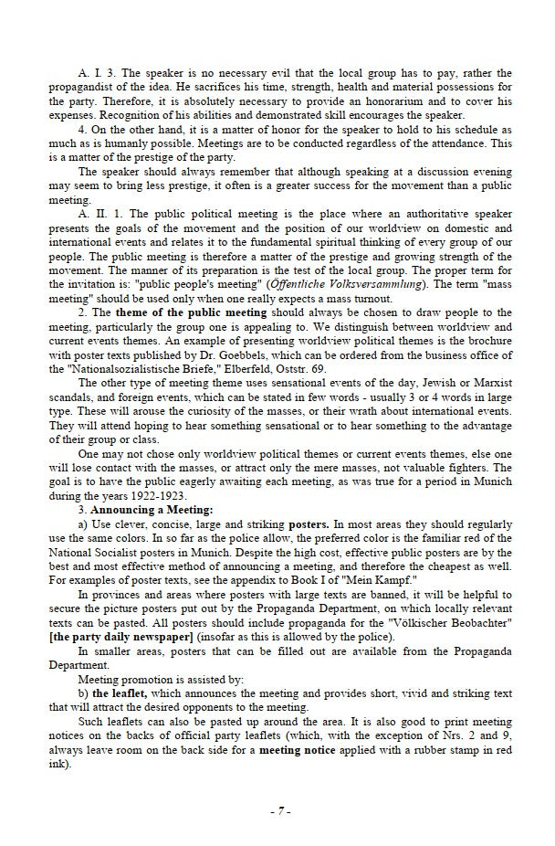 Handbook of the NS Propagandist