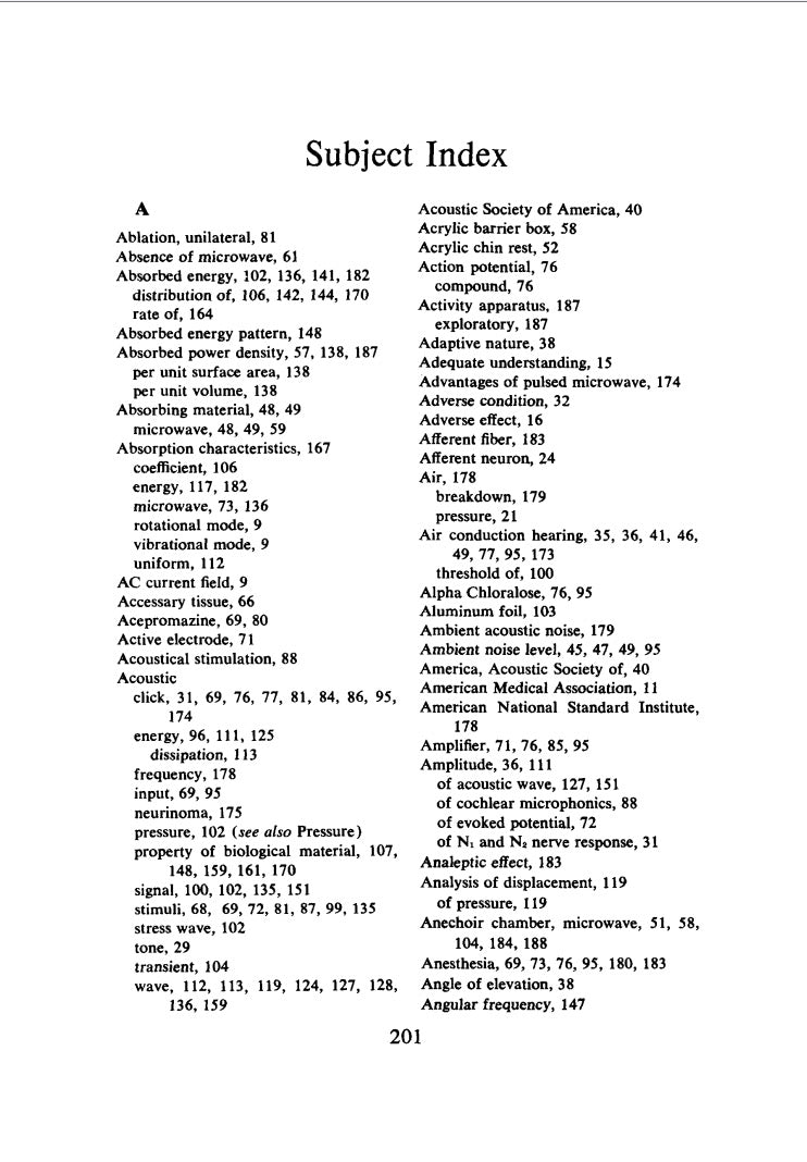 Microwave Auditory Effects and Applications by James Lin (1978)