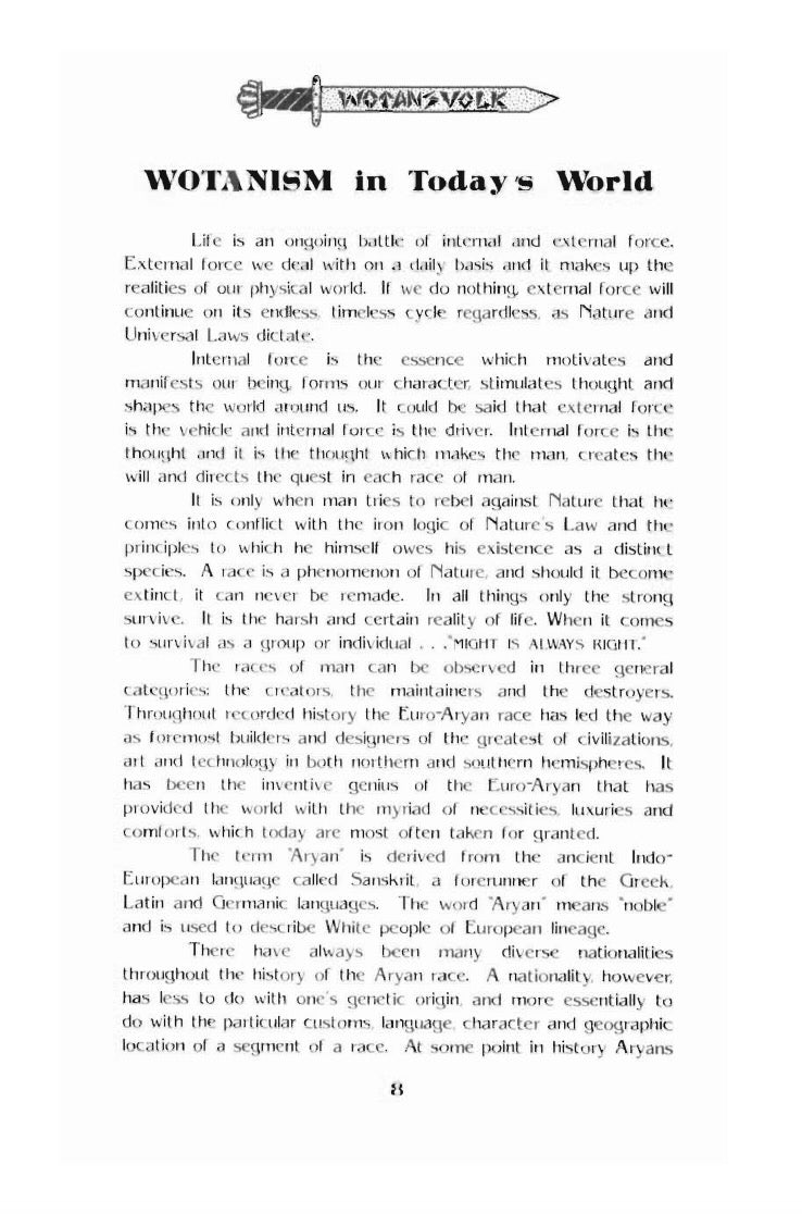Creed of Iron: Wotansvolk Wisdom by Ron McVan