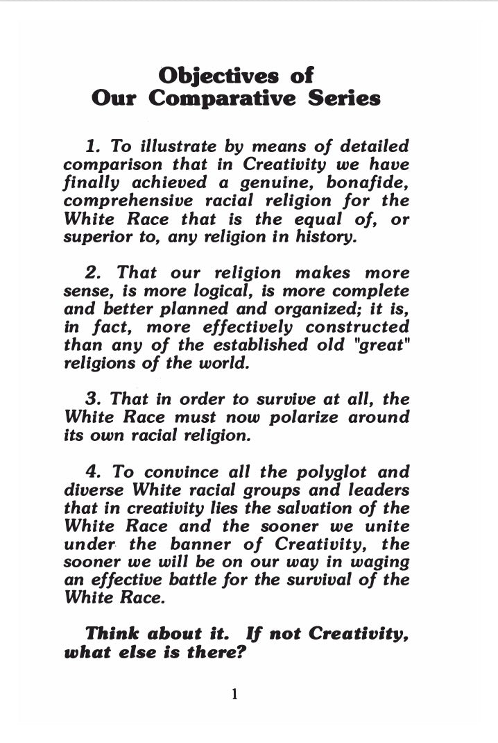 A Revolution of Values Through Religion by Ben Klassen