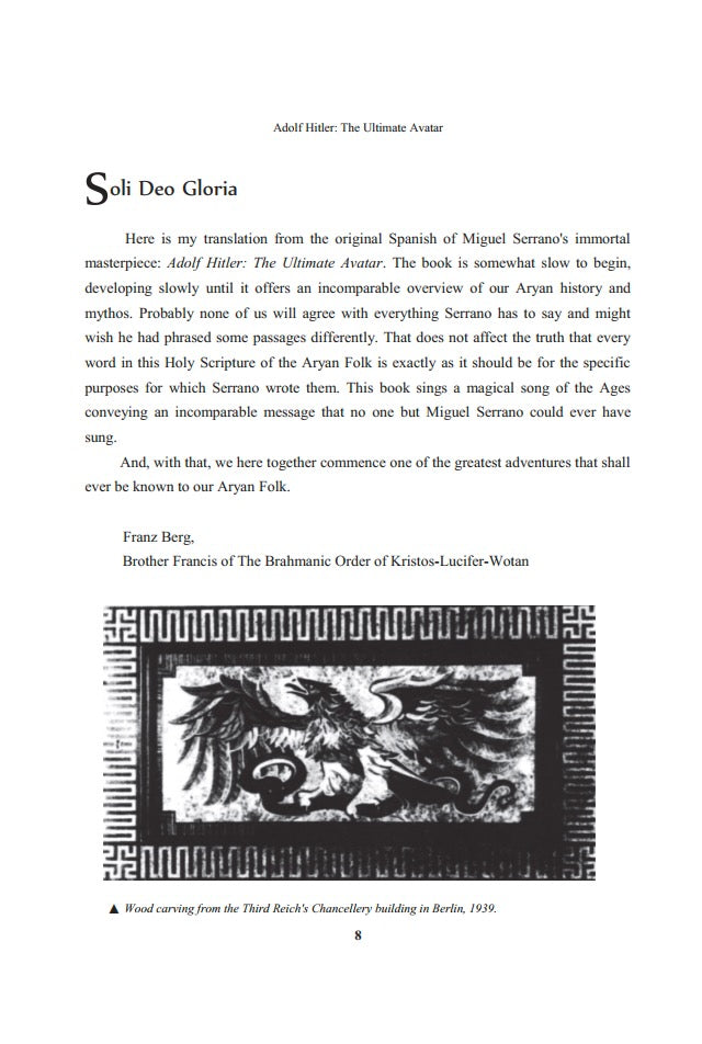 Adolf Hitler: The Ultimate Avatar by Miguel Serrano