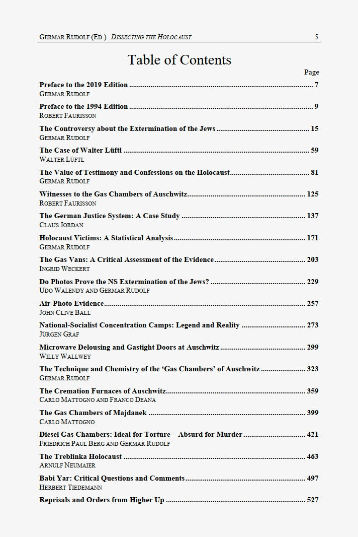 Dissecting the Holocaust by Germar Rudolf