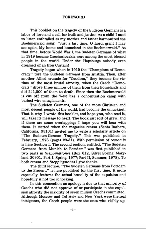 The Sudeten-German Tragedy by Austin J. App