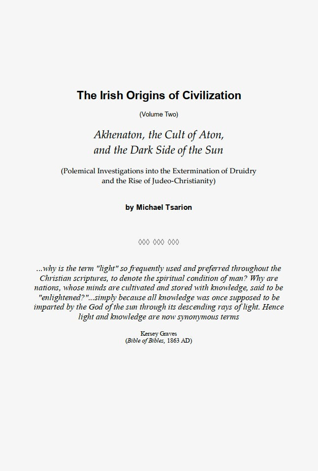 The Irish Origins of Civilization, Vol. 2 by Michael Tsarion