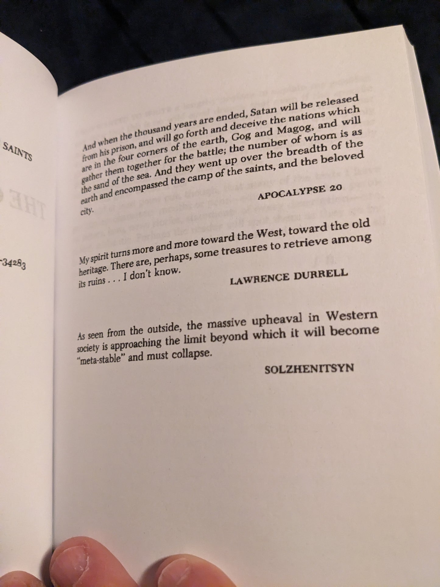 The Camp Of The Saints, by Jean Raspail