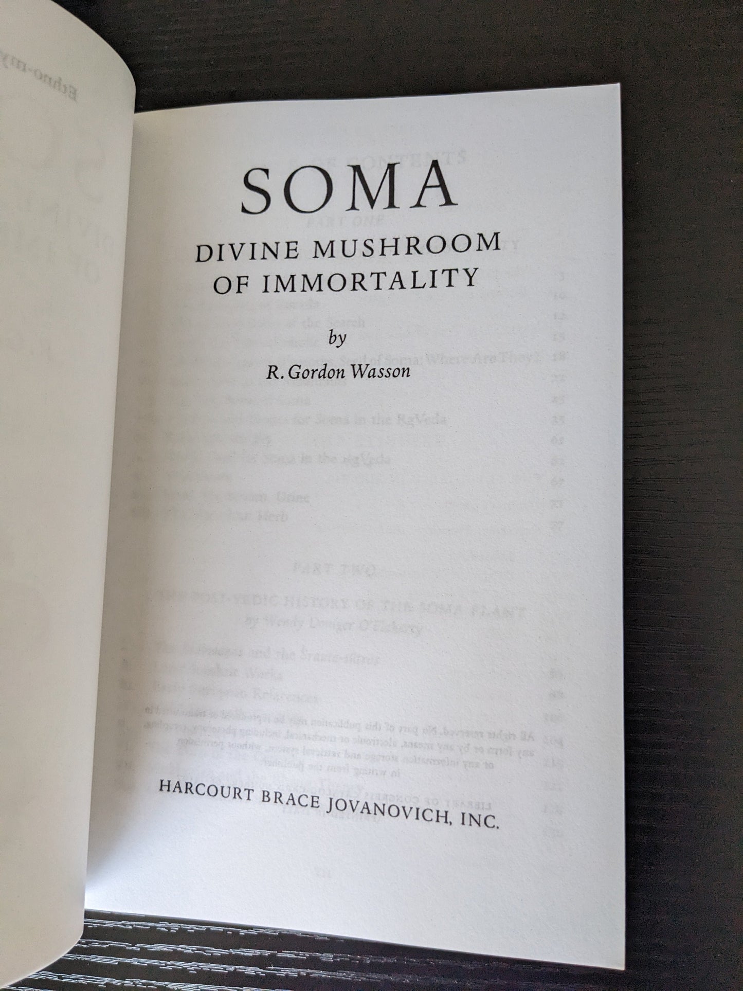 Soma - Divine Mushroom of Immortality by R. Gordon Wasson