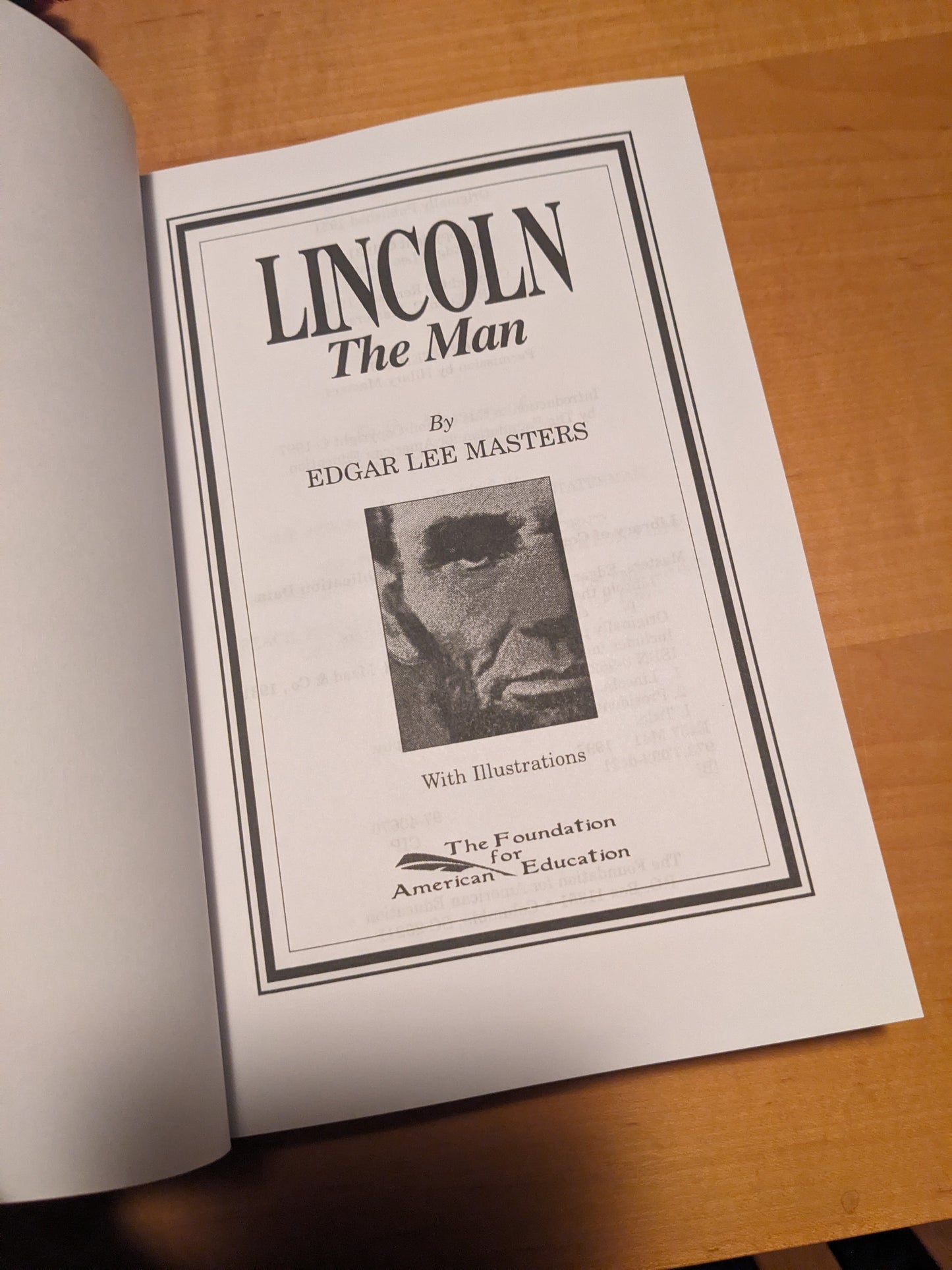 Lincoln The Man by Edgar Lee Masters