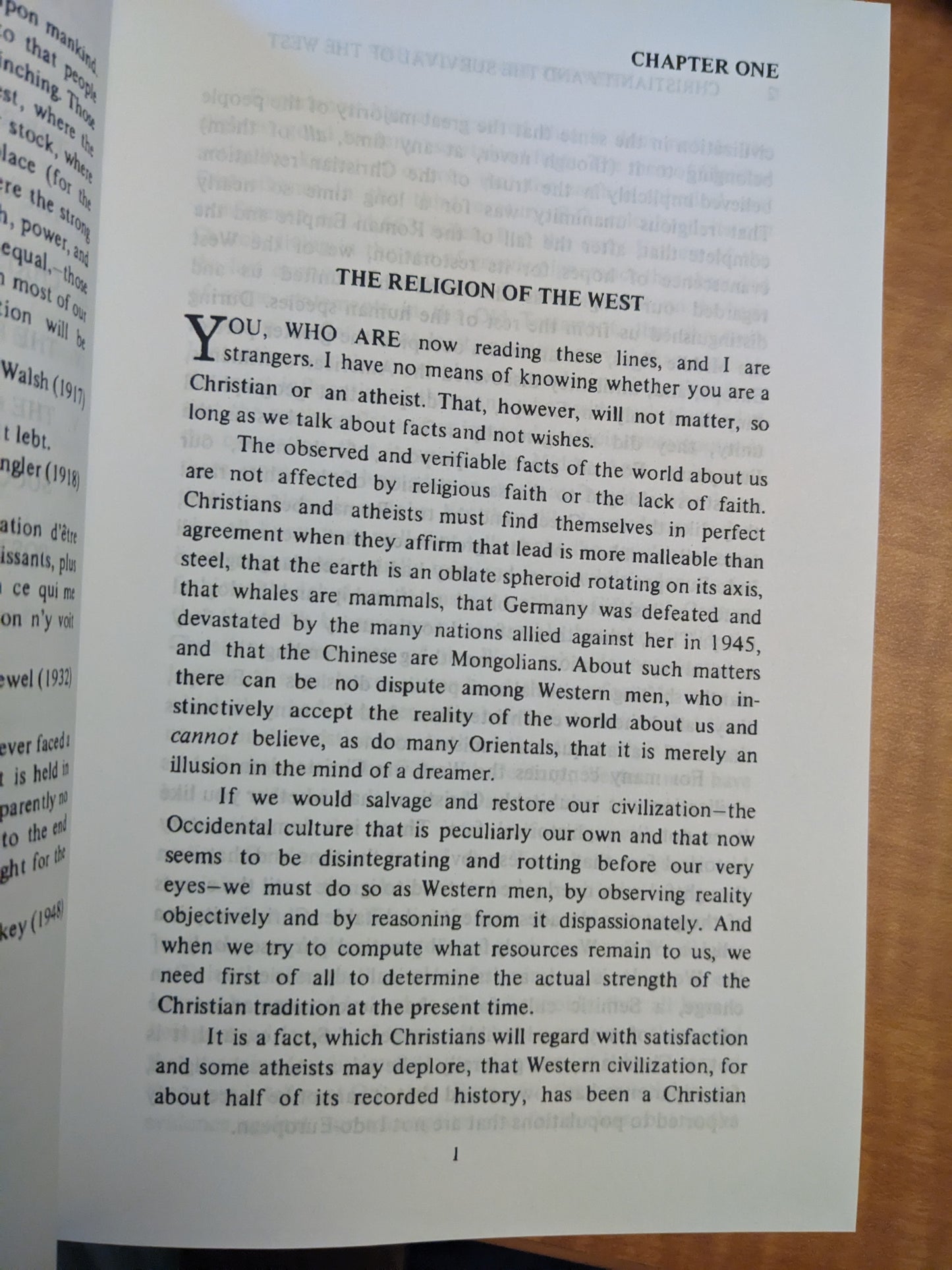 Christianity and the Survival of the West by Revilo P. Oliver