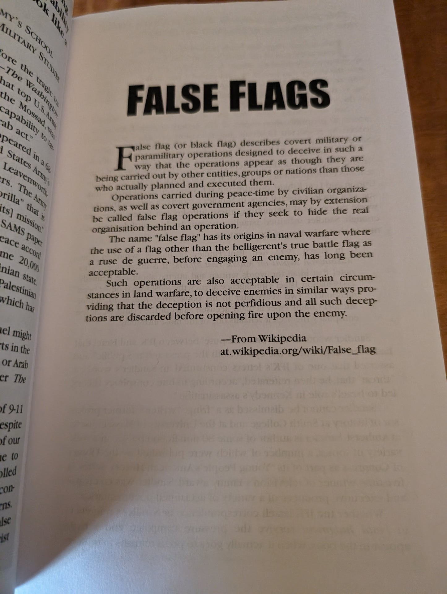 False Flags: Template for Terror, by Michael Collins Piper