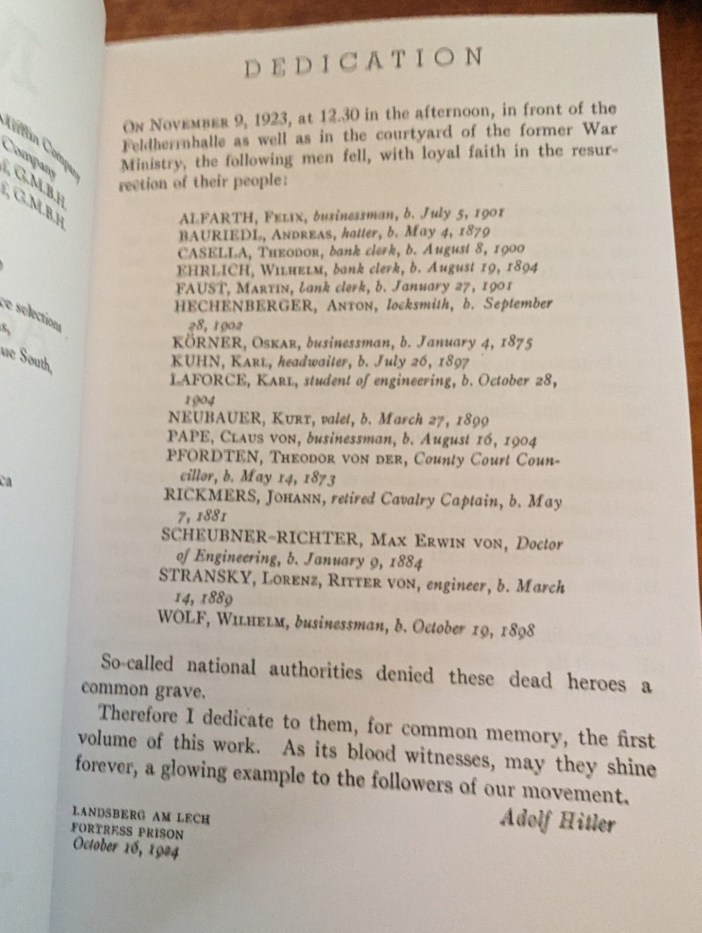 Mein Kampf by Adolf Hitler (Ralph Manheim trans.)
