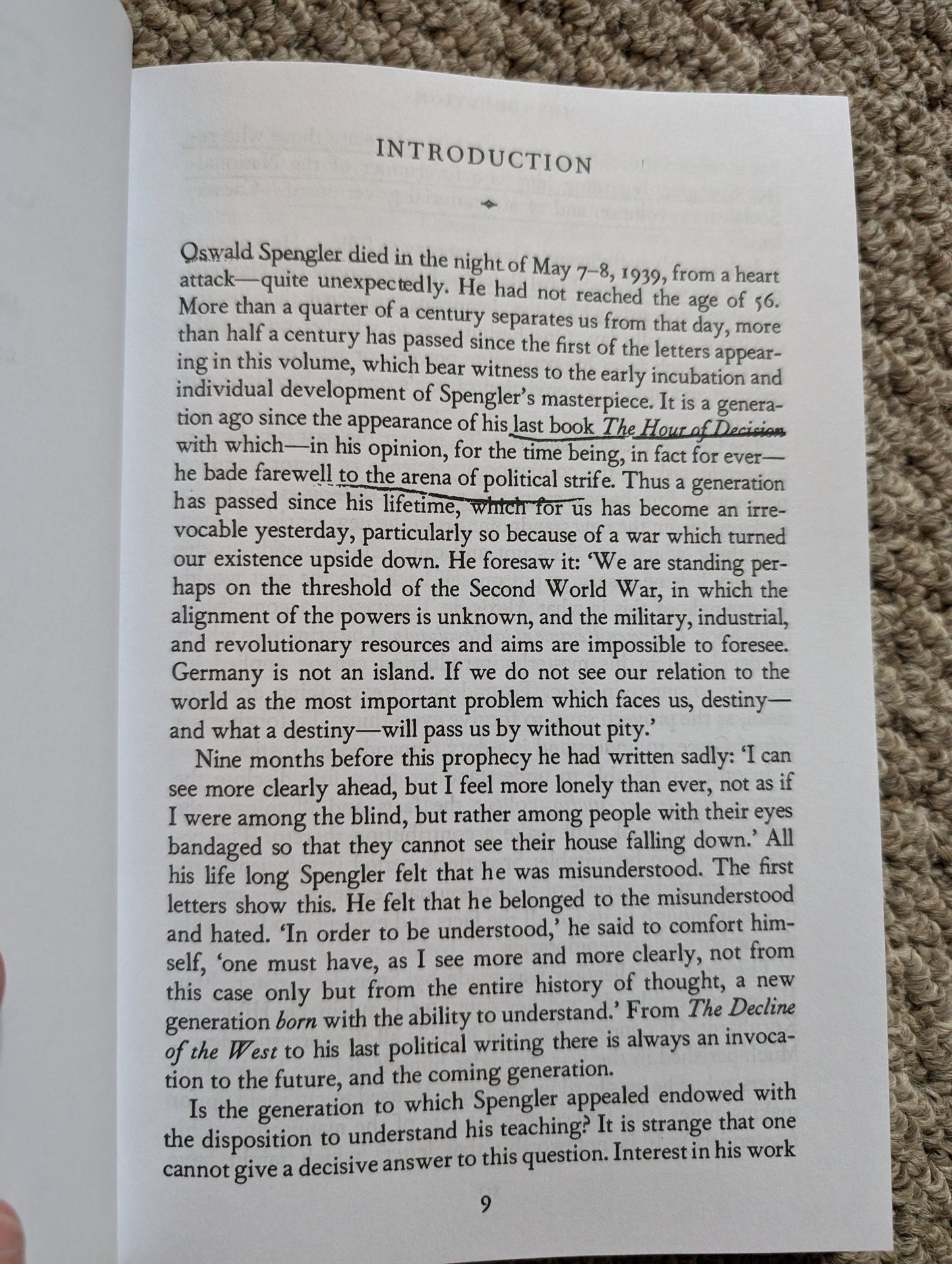 Spengler Letters, 1913-1936 by Oswald Spengler
