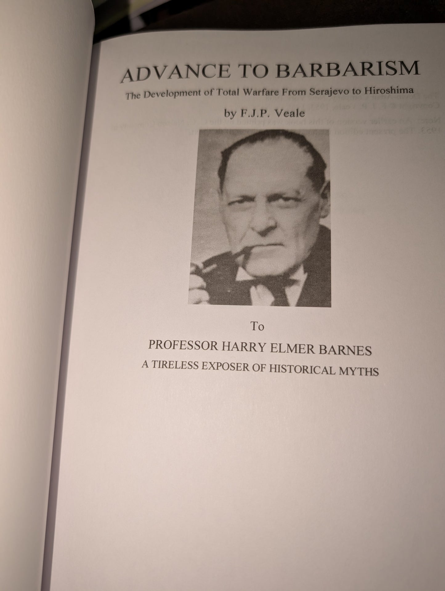 Advance to Barbarism by F.J.P. Veale