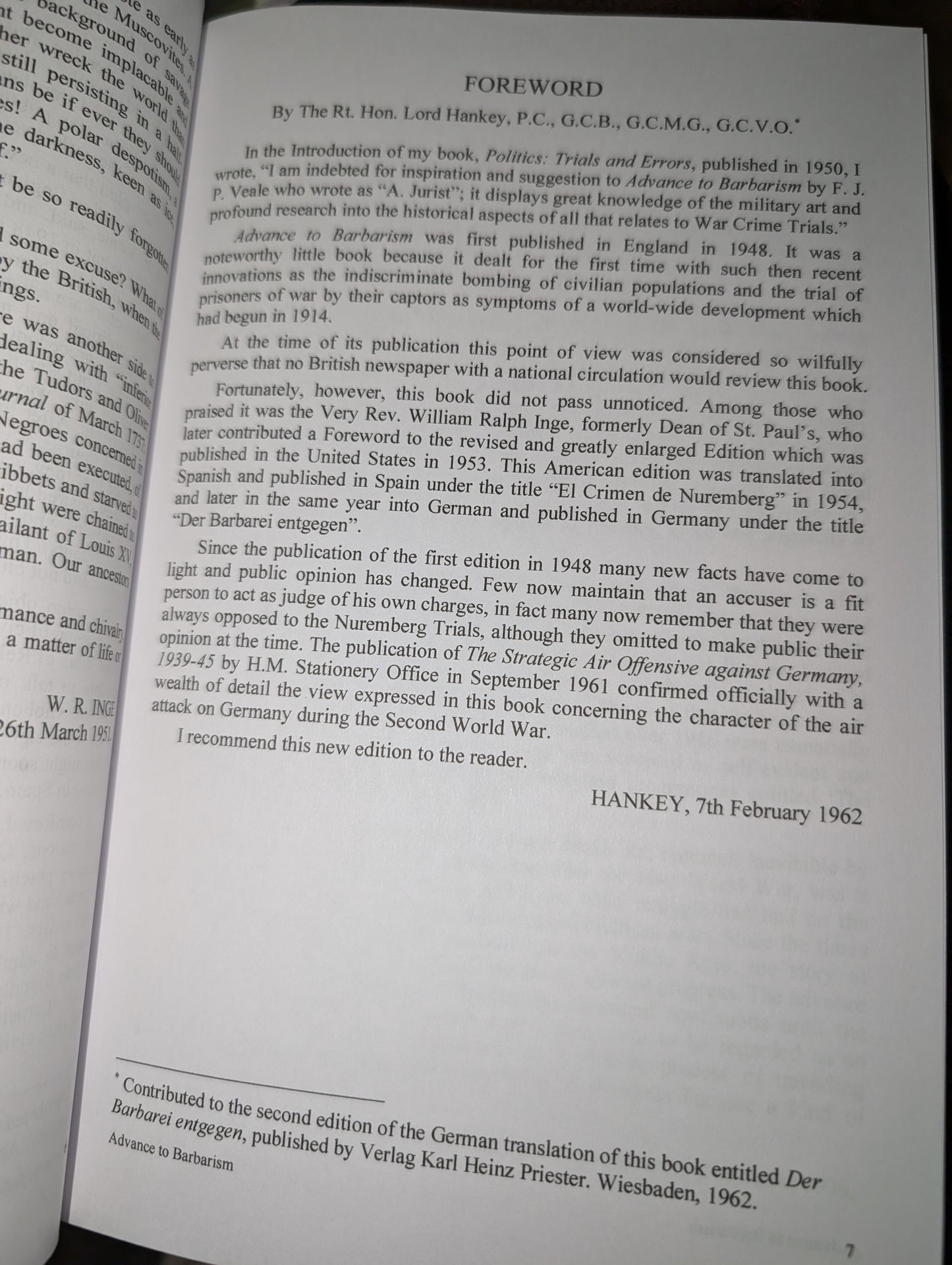 Advance to Barbarism by F.J.P. Veale
