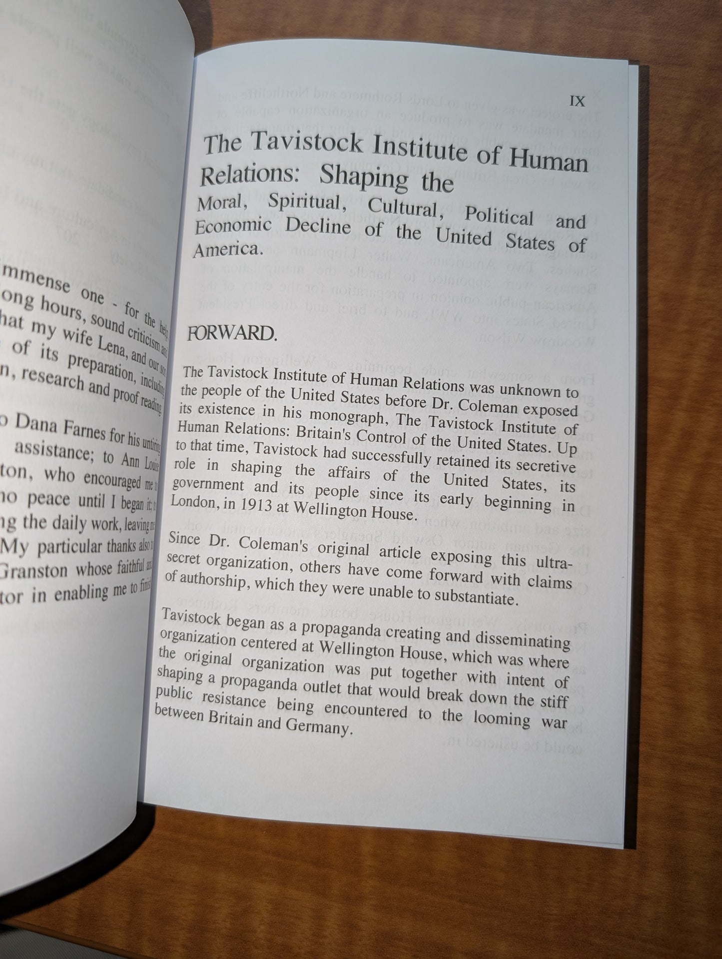 The Tavistock Institute of Human Relations, by John Coleman