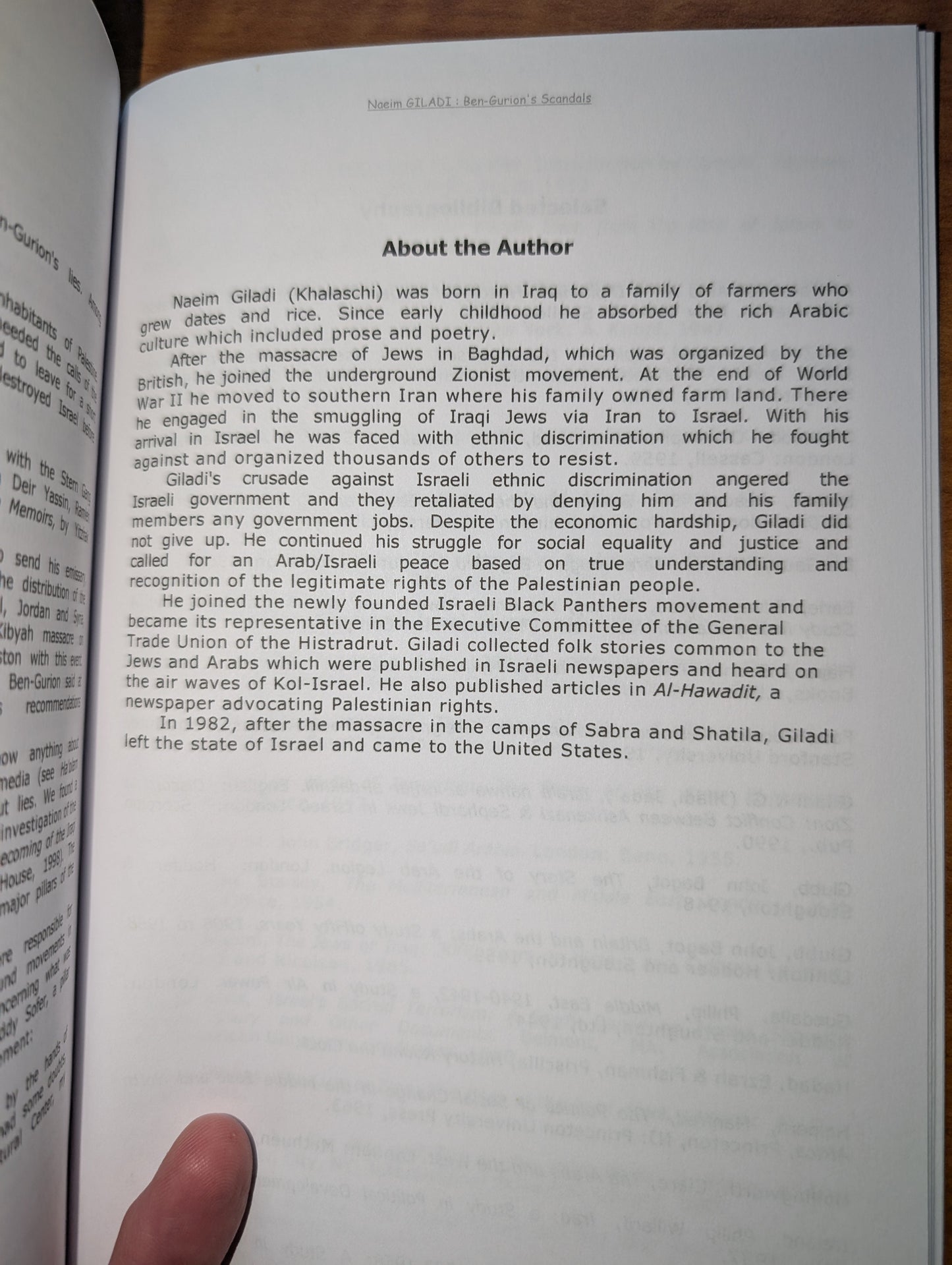 Ben-Gurion's Scandals: How the Haganah and the Mossad Eliminated Jews (2006) by Naeim Giladi