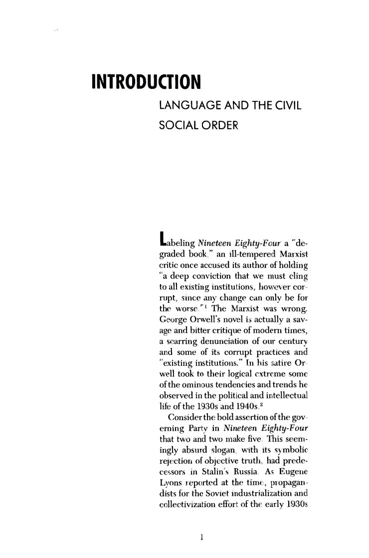 Totalitarian Language by John Wesley Young