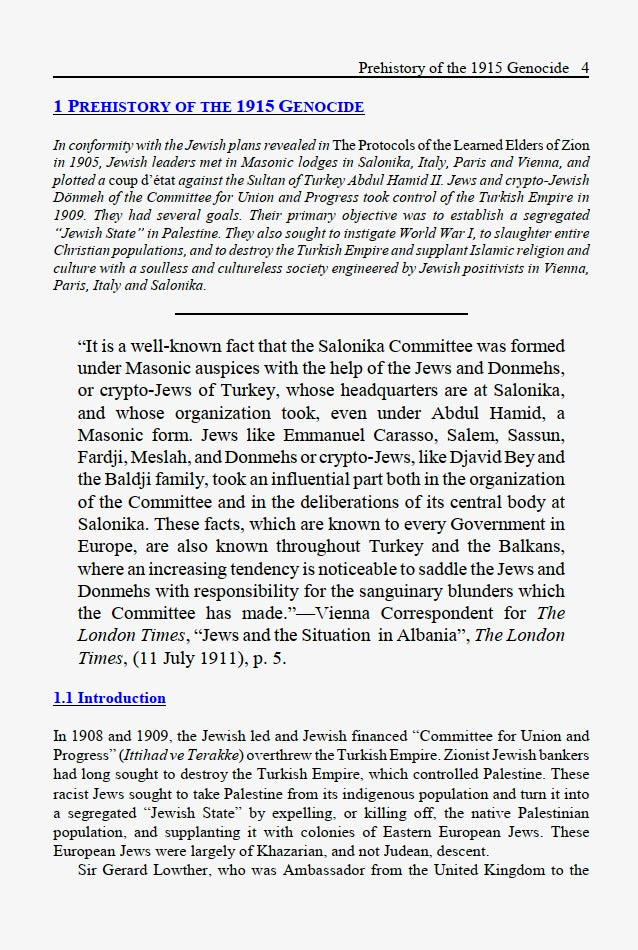 The Jewish Genocide of Armenian Christians by Christopher Jon Bjerknes