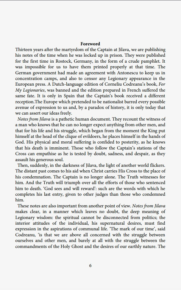 The Prison Notes by Corneliu Zelea Codreanu