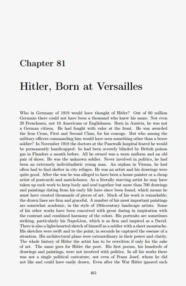 Hitler, Born at Versailles - Leon Degrelle