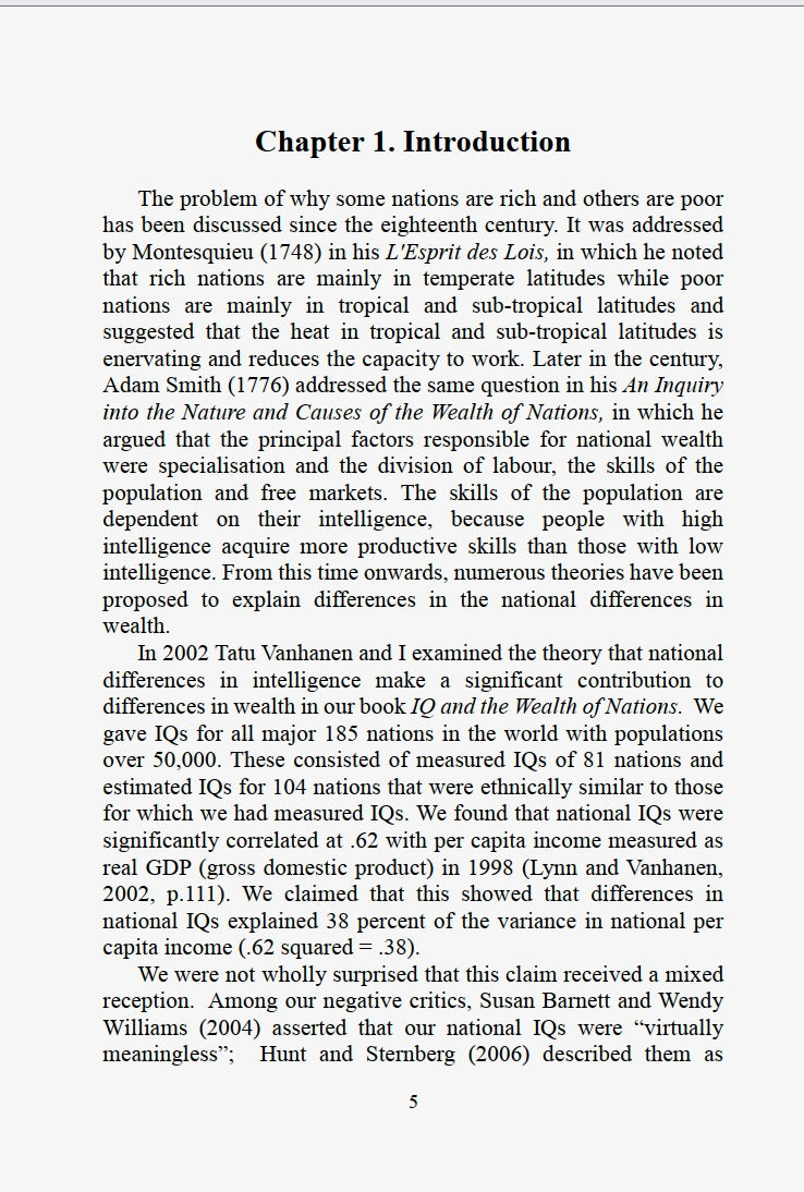 The Intelligence of Nations by Richard Lynn & David Becker