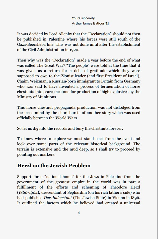 Behind the Balfour Declaration by Robert John