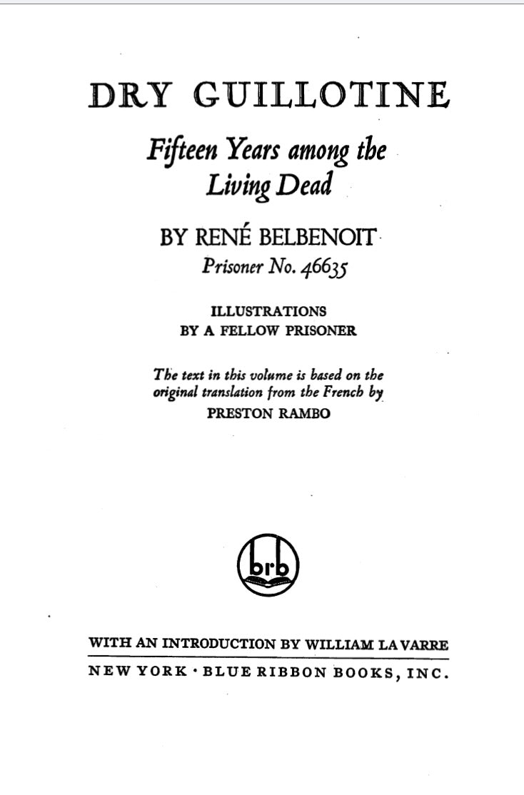 Dry Guillotine by René Belbenoit