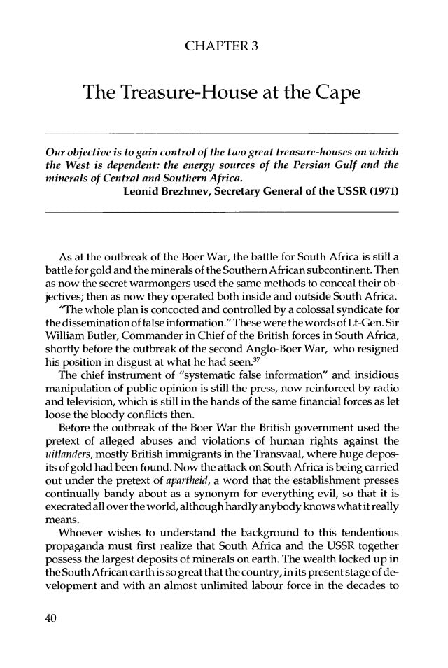 The Plot Against South Africa by Klaus D. Vaque
