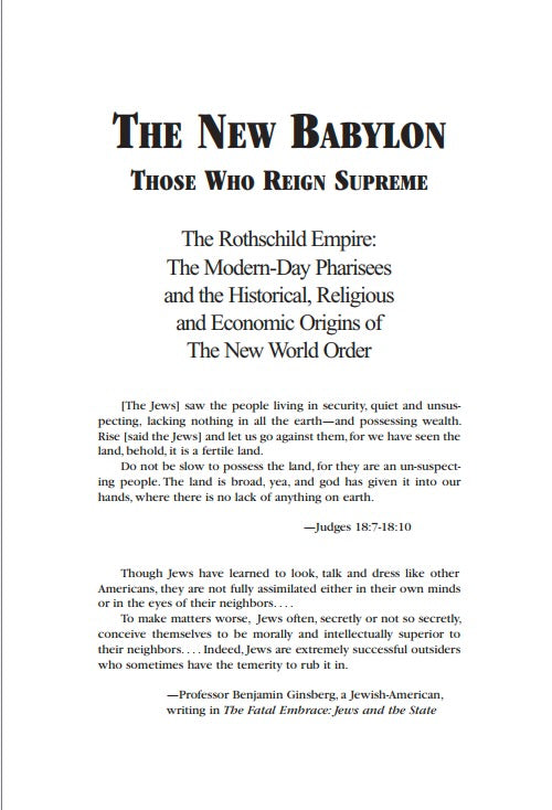 The New Babylon by Michael Collins Piper