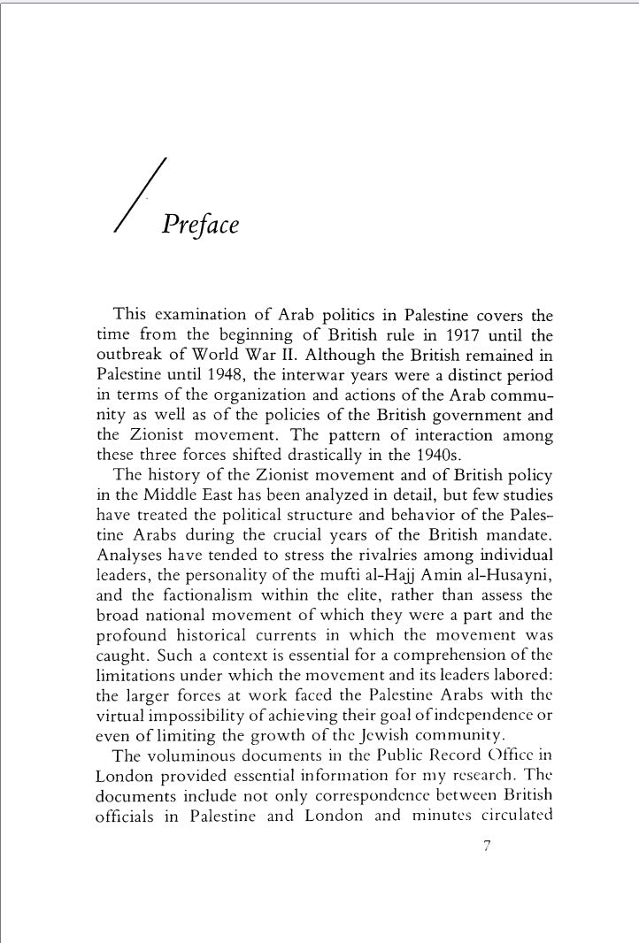 Arab Politics in Palestine, 1917-39 by Ann Mosely Lesch