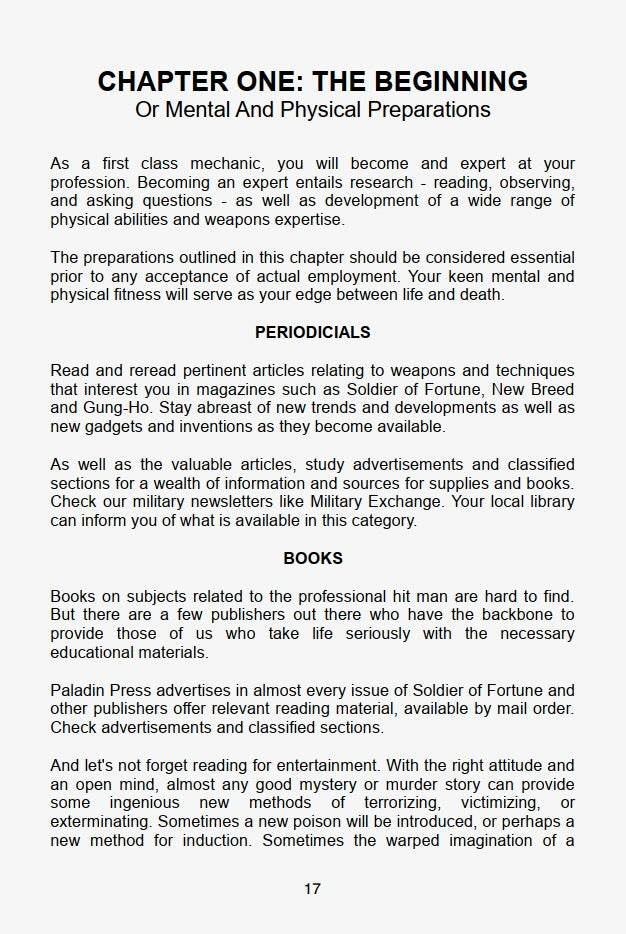 Hit Man: A Technical Manual for Independent Contractors by Rex Feral