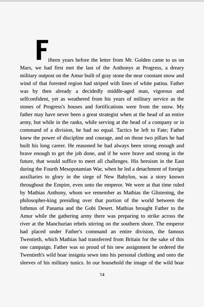 The Martian General's Daughter by Theodore Judson