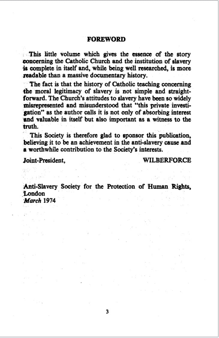 Slavery and the Catholic Church by John Francis Maxwell